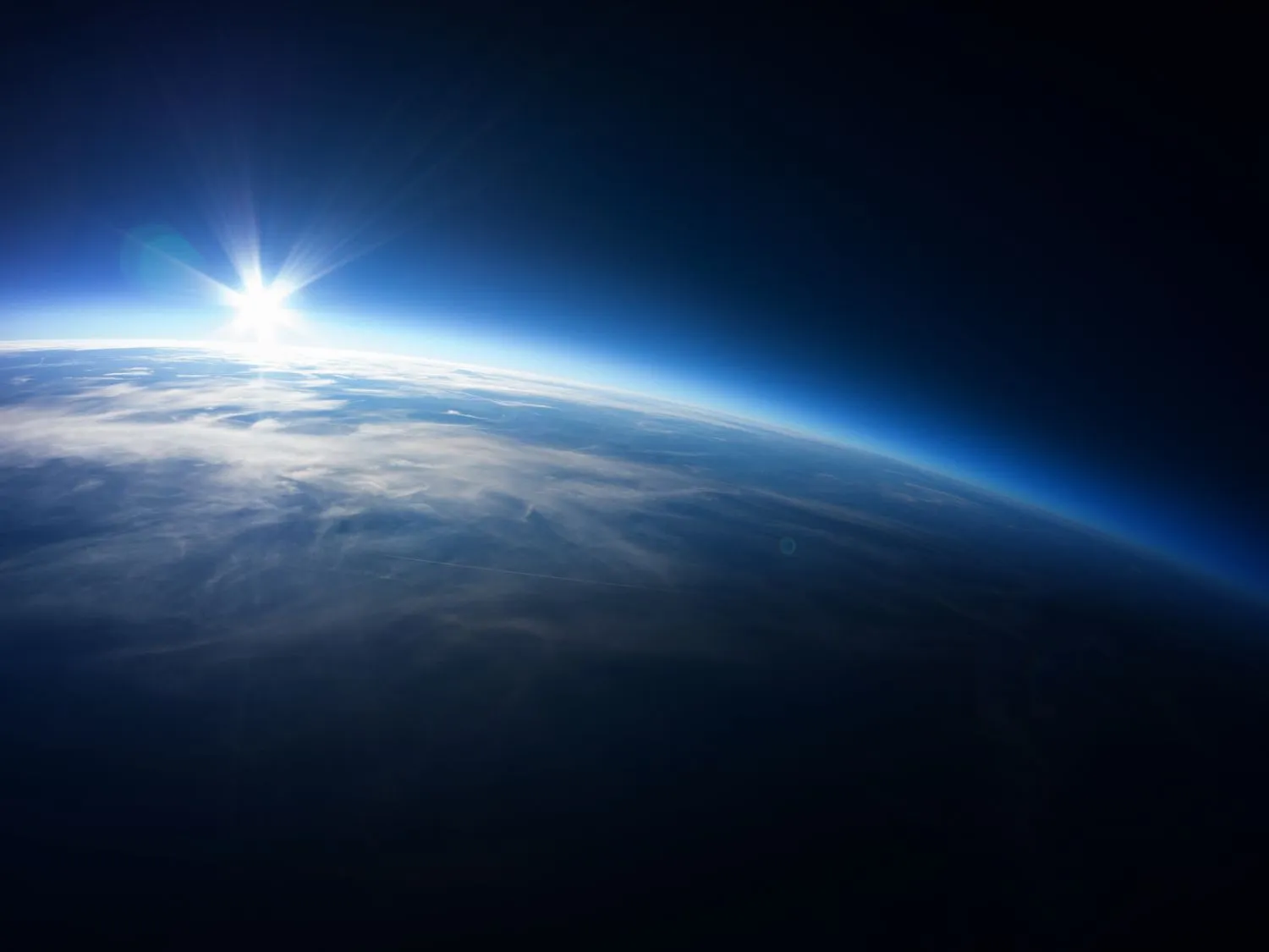 Earth Space Scene